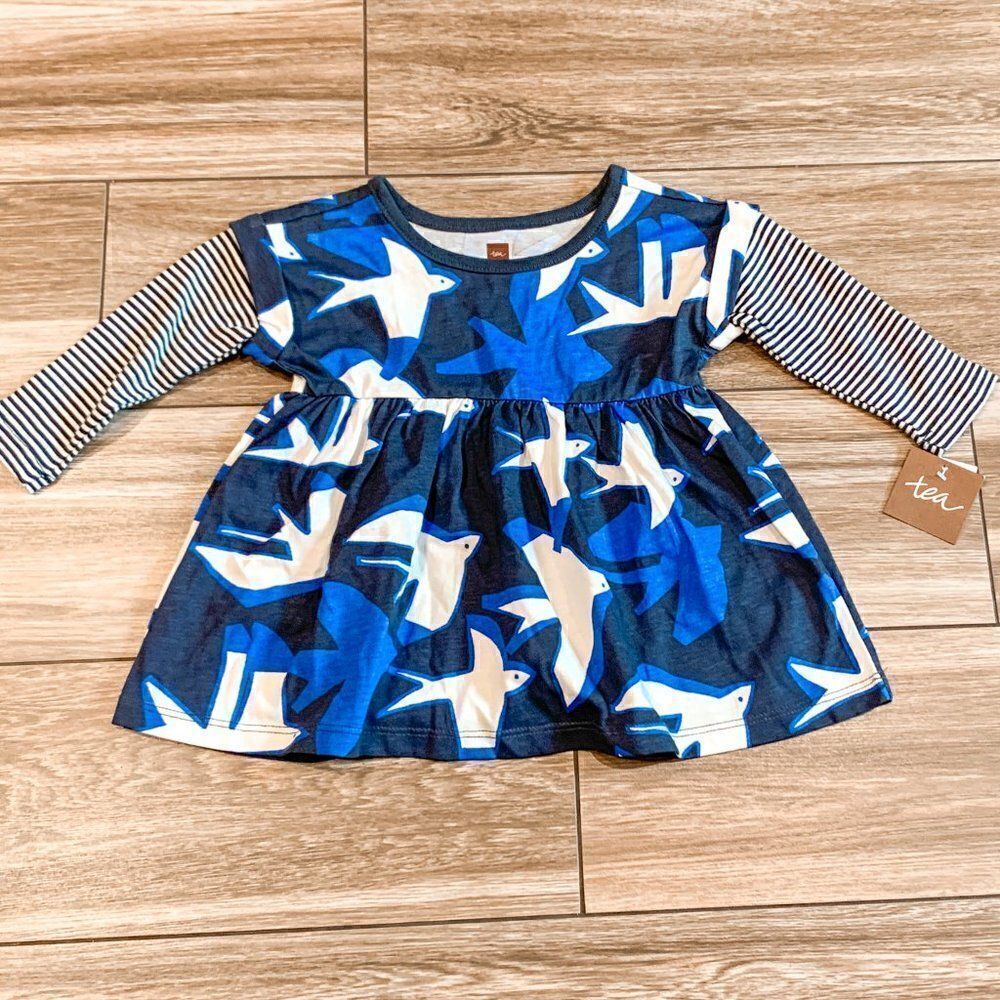 Tea Collection Bird Dress NWT! Size 3-6M